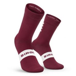 Skarpetki rowerowe Kolarstwo Siroko S1 Maroon Volata. Brązowe skarpetki damskie SIROKO, bez wzorów, z nylonu. Za 67.00 zł.