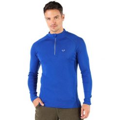 Astro - męska koszulka 100% wełna merino z zamkiem (195 g/m²). Niebieskie bielizna termoaktywna męska WOOLONA, m, bez wzorów, z wełny. W wyprzedaży za 324.00 zł.