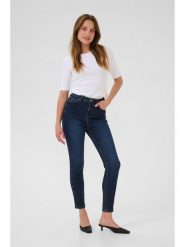 Kaffe Dżinsy - Slim fit - w kolorze granatowym rozmiar: W32. Niebieskie jeansy damskie Kaffe, z podwyższonym stanem. Za 126.15 zł.