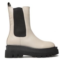 Botki GINO ROSSI. Brązowe botki damskie Gino Rossi, bez obcasa, na płaskiej podeszwie, bez zapięcia. Za 239.99 zł.