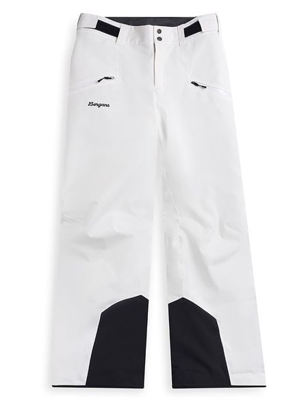 Bergans Spodnie narciarskie "Oppdal" w kolorze biało-czarnym rozmiar: L. Białe spodnie dresowe damskie Bergans, l, bez wzorów. Za 568.34 zł.