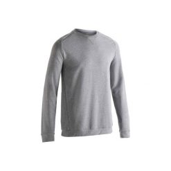 Bluza Gym & Pilates 500 męska. Szare bluzy bez kaptura męskie DOMYOS, m, z bawełny. Za 39.99 zł.