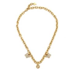 Zestaw naszyjnik i kolczyki Guess. Żółte kolczyki damskie Guess, złote. Za 378.99 zł.