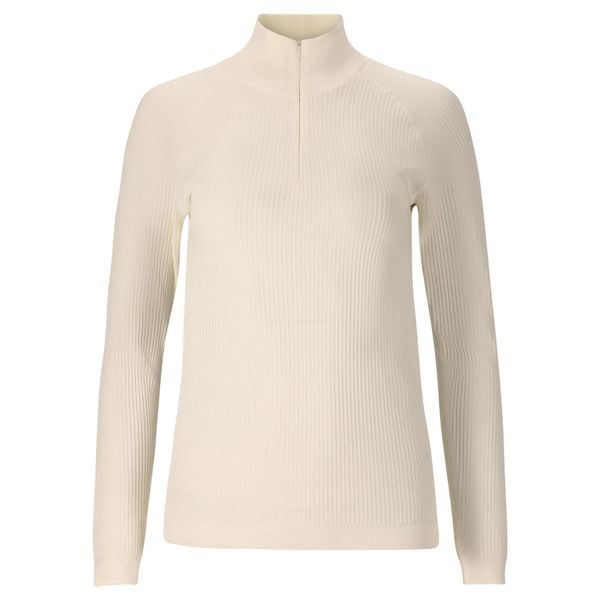 Sweter damski Athlecia Cozi. Białe swetry klasyczne damskie Athlecia, bez kołnierzyka. Za 169.00 zł.