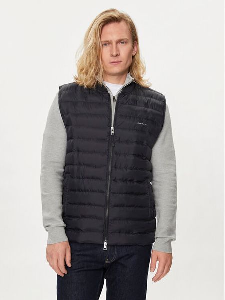 Gant Kamizelka 7006301 Czarny Regular Fit. Czarne kamizelki męskie Gant, l, z syntetyku. Za 489.99 zł.