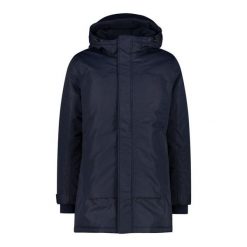 Parka z kapturem CMP. Niebieskie parki męskie CMP, na zimę, m, bez wzorów. Za 553.50 zł.