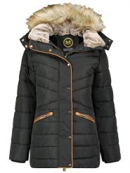 Maison Montaigne Kurtka zimowa "Ajumai" w kolorze czarnym rozmiar: XXL. Czarne kurtki damskie Maison Montaigne, na zimę, xxl, bez wzorów, z puchu, bez kaptura. Za 282.80 zł.