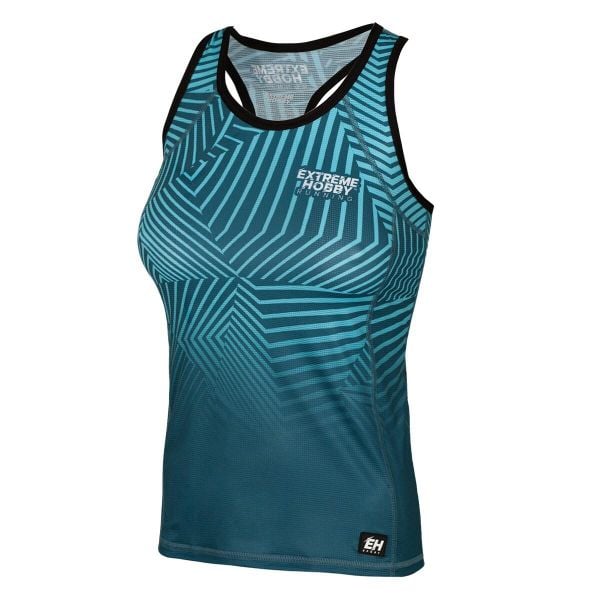 Koszulka do biegania damska bez rękawów EXTREME HOBBY CALEIDOSCOPE. Niebieskie bielizna termoaktywna damska EXTREME HOBBY, l, bez wzorów, z elastanu. Za 139.00 zł.