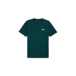 Koszulka z małym logo Puma N° 1 Essentials. Zielone t-shirty damskie Puma, bez wzorów, bez kołnierzyka. Za 72.00 zł.
