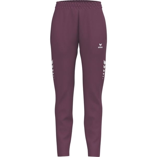 Spodnie treningowe Erima Celebrate 125 czerwone. Czerwone spodnie dresowe damskie Erima, bez wzorów, z dzianiny. Za 287.99 zł.