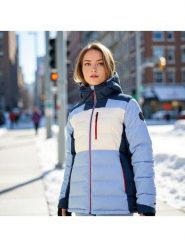 Alpine Pro Kurtka narciarska "Ferera 2" w kolorze biało-błękitno-granatowym rozmiar: XXL. Białe kurtki narciarskie i snowboardowe damskie Alpine Pro, m, bez wzorów, bez kaptura, narciarskie. Za 744.98 zł.