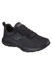 Buty sportowe Sneakersy damskie, Flex Appeal 4.0 Brilliant View. Czarne buty sportowe na co dzień damskie Skechers, bez wzorów, z materiału, trekkingowe. Za 299.00 zł.
