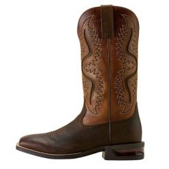 Kozaki western skórzane Ariat Captivate. Brązowe buty zimowe męskie Ariat, bez zapięcia. Za 1,009.50 zł.