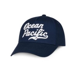Czapka typu snapback Ocean Pacific Bryon Bay. Białe czapki męskie OCEAN PACIFIC, bez wzorów, z bawełny, eleganckie. Za 120.07 zł.