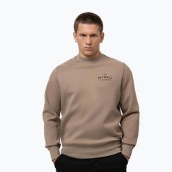 Bluza męska Pitbull Sampson Crewneck Sweatshirt. Brązowe bluzy bez kaptura męskie PITBULL, bez wzorów, z bawełny, klasyczne, bez kołnierzyka, bez ramiączek. Za 179.99 zł.