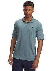 Under Armour Funkcyjna koszulka polo "Matchplay" w kolorze szaroniebieskim rozmiar: L. Niebieskie koszulki polo męskie Under Armour, l, bez wzorów, z materiału, bez ramiączek. Za 135.17 zł.