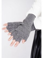 ASSUILI Rękawiczki w kolorze szarym rozmiar: onesize. Szare rękawiczki damskie Assuili, bez wzorów, z materiału. Za 113.10 zł.