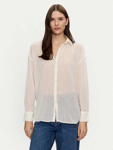 Brave Soul Koszula LSH-272DOBBIECRE Écru Regular Fit. Koszule damskie Brave Soul, l, bez wzorów, z syntetyku, bez kołnierzyka, bez ramiączek. Za 79.99 zł.