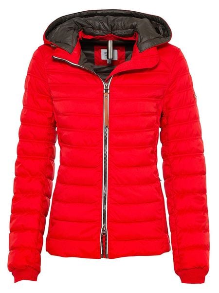Camel Active Kurtka pikowana w kolorze czerwonym rozmiar: 44. Czerwone kurtki damskie Camel Active, bez wzorów, ze skóry, bez kaptura. Za 359.32 zł.