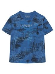 Guess T-Shirt L6GI14 K8HM4 Niebieski Relaxed Fit. Niebieskie t-shirty chłopięce Guess, z aplikacjami, z bawełny, bez ramiączek. Za 124.99 zł.