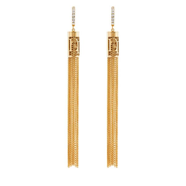 Kolczyki Elisabetta Franchi. Żółte kolczyki damskie Elisabetta Franchi, złote. Za 859.99 zł.