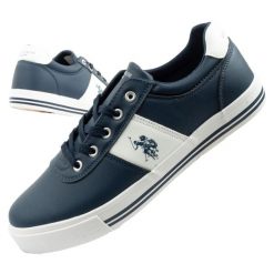 Buty trampki sneakersy męskie U.S. Polo Assn. Białe trampki i tenisówki męskie U.S. Polo Assn., bez wzorów, bez zapięcia. Za 169.00 zł.