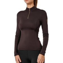 Damska koszulka do jazdy konnej Equestrian Stockholm Air Breeze. Brązowe t-shirty damskie EQUESTRIAN STOCKHOLM, s, bez wzorów, bez kołnierzyka. Za 371.50 zł.