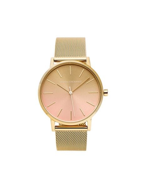 Armani Exchange Zegarek Lola AX5619 Złoty. Żółte, analogowe zegarki damskie Armani Exchange, ze stali. Za 889.99 zł.