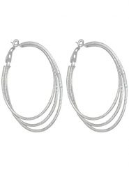 MENTHE À L'O Posrebrzane kolczyki-kreole rozmiar: onesize. Szare kolczyki damskie MENTHE À L'O, posrebrzane. Za 108.74 zł.