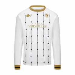 Koszulka wyjazdowa z długim rękawem FC Versailles 78 2024/25. Białe t-shirty sportowe męskie Kappa, m, z poliesteru, bez ramiączek, do piłki nożnej. Za 439.50 zł.