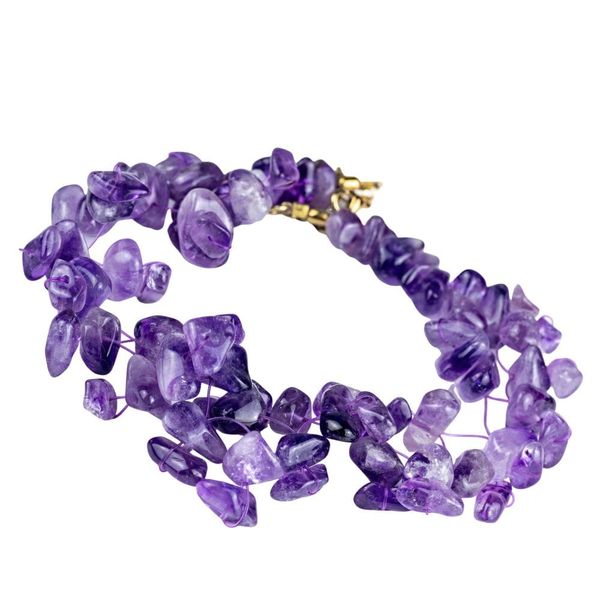 SAMBA Naszyjnik ametyst. Fioletowe naszyjniki damskie Samba Gems, do pracy, metalowe. Za 384.00 zł.