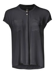 Heine Bluzka w kolorze czarnym rozmiar: 40. Czarne bluzki damskie Heine, bez wzorów, bez kołnierzyka, bez ramiączek. Za 87.19 zł.