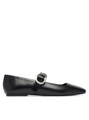 Calvin Klein Baleriny HW0HW03037 Czarny. Czarne baleriny damskie CALVIN KLEIN, bez wzorów, ze skóry, bez obcasa. Za 489.99 zł.