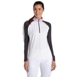 Bluza Golfowa Damska Nosilife Half Zip. Białe bluzy z kapturem damskie CRAGHOPPERS, s, z dzianiny. Za 338.99 zł.