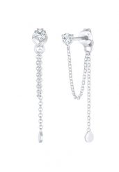 Elli Kolczyki damskie łańcuszek vintage z kryształkami ze srebra próby 925 1 ct Damski. Kolczyki damskie Elli, srebrne. Za 248.99 zł.