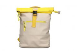 RIEKER H1607-62 beige combination, plecak damski. Brązowe plecaki damskie Rieker, bez wzorów, ze skóry ekologicznej. Za 181.93 zł.
