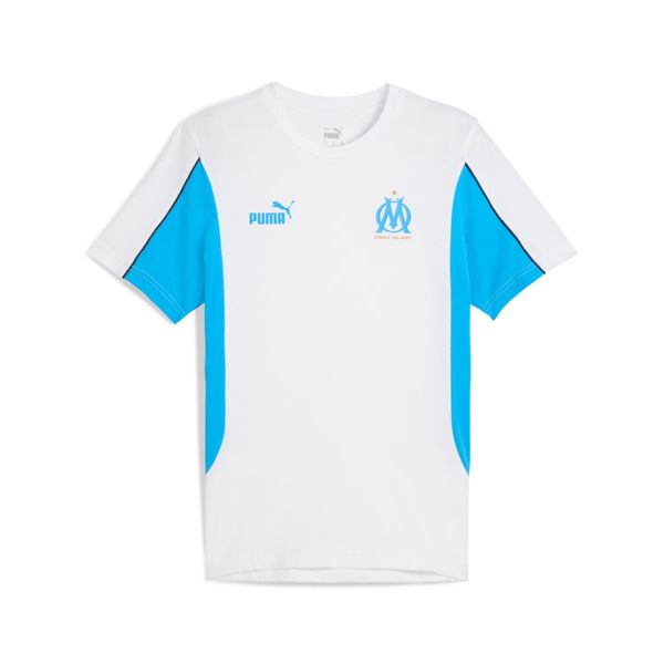Koszulka OM Archive 2024/25. Białe t-shirty sportowe męskie Puma, s, z materiału, bez ramiączek, do piłki nożnej. Za 179.50 zł.