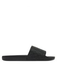 Calvin Klein Klapki Pool Slide Mono HM0HM01968 Czarny. Czarne klapki i japonki męskie CALVIN KLEIN, ze skóry. Za 149.99 zł.