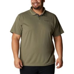 Koszulka męska Columbia Utilizer Polo z kołnierzykiem. Zielone koszulki polo męskie Columbia, m, bez wzorów, z poliesteru, bez ramiączek. Za 219.00 zł.