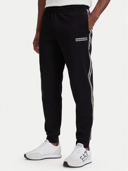 EA7 Emporio Armani Spodnie dresowe 7M002198 AF10377 UC001 Czarny Slim Fit. Czarne spodnie dresowe męskie EA7 Emporio Armani, bez wzorów, z bawełny. Za 529.99 zł.