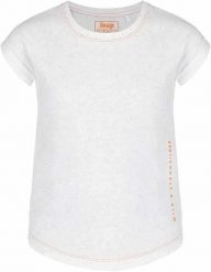 T-shirt dziecięcy Loap Bua biały. Białe koszulki dziewczęce ÀLG, bez wzorów, z bawełny, bez ramiączek. Za 118.99 zł.