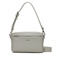 Torebka Calvin Klein. Szare torebki klasyczne damskie CALVIN KLEIN, bez wzorów, bez dodatków. Za 419.99 zł.