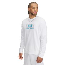 Bluza Under Armour Rival Terry Logo. Białe bluzy z kapturem męskie Under Armour, xl, z materiału. Za 254.55 zł.