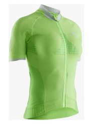 X-Bionic Koszulka kolarska w kolorze zielonym rozmiar: L. Zielone bluzki sportowe damskie X BIONIC, l, z materiału, bez kołnierzyka, bez ramiączek. Za 326.99 zł.