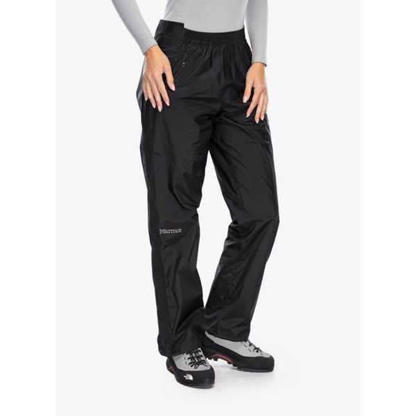 Spodnie przeciwdeszczowe damskie Marmot PreCip Eco Full Zip Pant. Czarne spodnie dresowe damskie Marmot, m, bez wzorów. Za 514.30 zł.