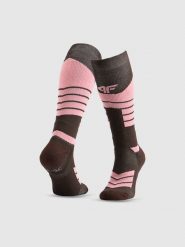 4F Skarpety narciarskie damskie - brązowe 39-42. Brązowe skarpetki damskie 4f, bez wzorów. Za 79.99 zł.