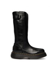 Dr. Martens Kozaki Buzz Hi Gloss DM43156001 Czarny. Czarne kozaki damskie Dr. Martens, ze skóry, bez obcasa, na płaskiej podeszwie. Za 1,039.00 zł.