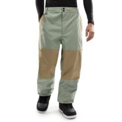 Męskie spodnie snowboardowe oversize Siroko P4 Yama Olive Green. Zielone spodnie materiałowe męskie SIROKO, bez wzorów, z materiału. Za 435.00 zł.
