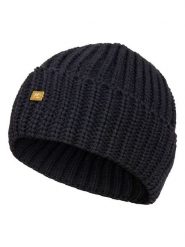 TicketWOMAN Czapka w kolorze granatowym rozmiar: onesize. Niebieskie czapki zimowe damskie TicketWOMAN, prążkowane. Za 78.99 zł.