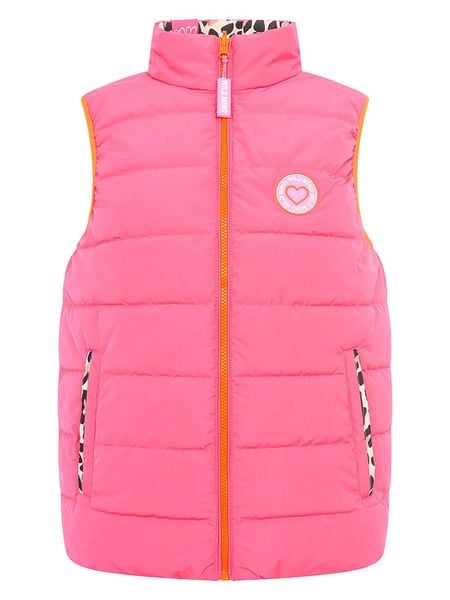 Zwillingsherz Dwustronna kamizelka "Leo" w kolorze różowo-beżowym rozmiar: XL. Brązowe kamizelki damskie Zwillingsherz, xl. Za 202.50 zł.